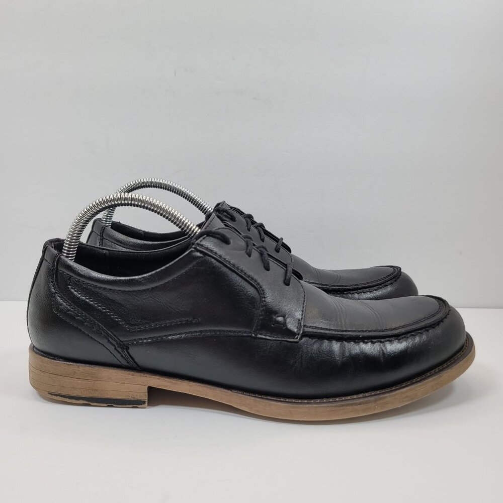 St Johns Bay Balsam Oxford Men's Black Memory Foam Dress Shoes US Size 10M